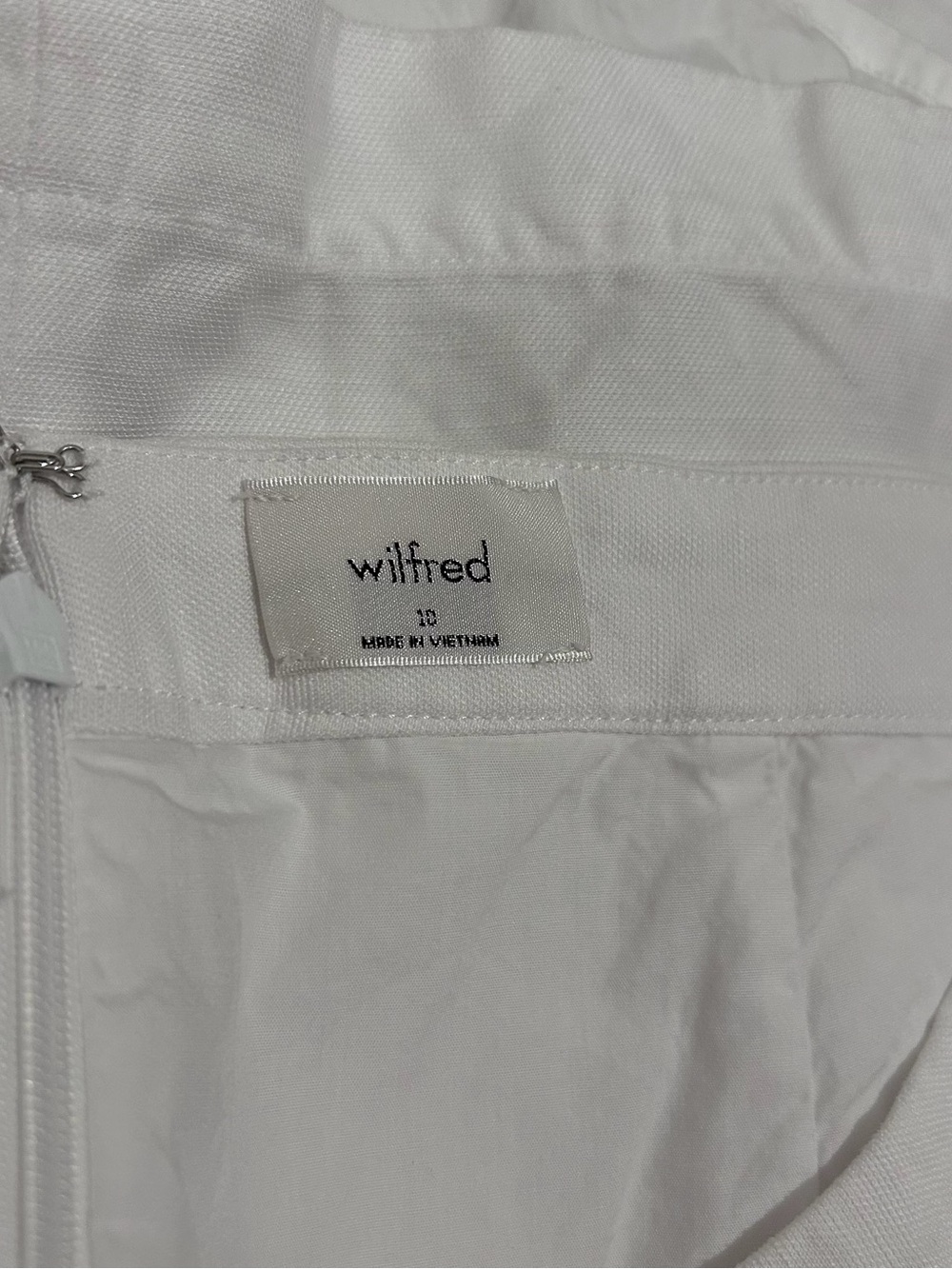 Aritzia Wilfred Linen Blend White Mini Skirt - Picture 3 of 5